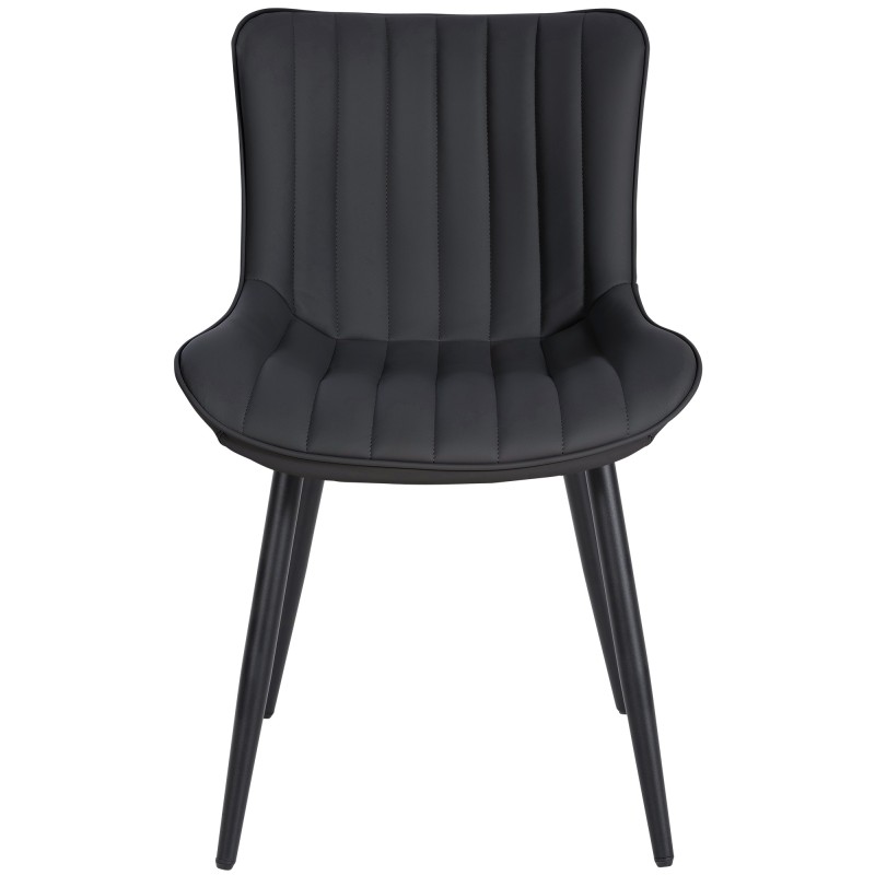 Tyylikäs Largo-ruokatuoli pehmustetulla istuimella ja selkänojalla