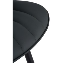 Tyylikäs Largo-ruokatuoli pehmustetulla istuimella ja selkänojalla