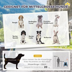 Koiran pyöräkärry taittuva heijastimilla ja turvalipulla 138×70×89 cm sininen