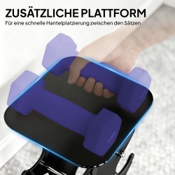 Käsipainosetti kotitreeniin 6 kpl (2x1 kg, 2x3 kg, 2x5 kg) telineellä, kuusikulmainen, metalli-muovi