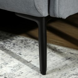 2-istuttava sohva samettimainen kangas 127 cm harmaa