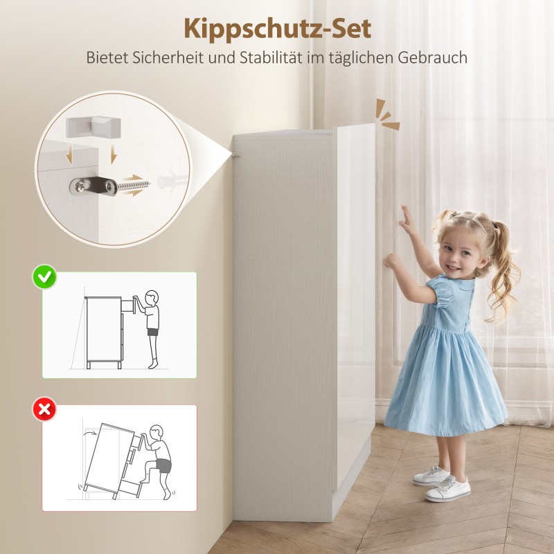 Kenkäkaappi 10 hyllyä 25–30 parille lastulevy/MDF 106,4x34x108,5 cm valkoinen