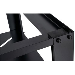 Monikäyttöinen metallinen jalusta kodinkoneille säilytystilalla