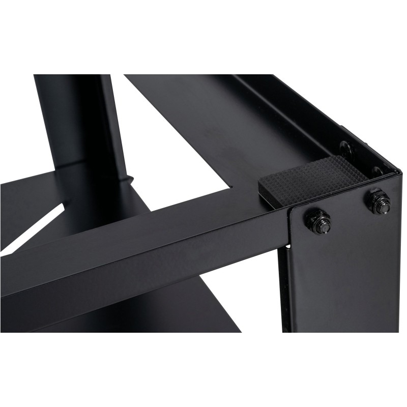 Monikäyttöinen metallinen jalusta kodinkoneille säilytystilalla