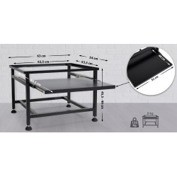 Korotettu jalusta pesukoneelle ja kodinkoneille säilytystilalla ja korkeussäädöllä