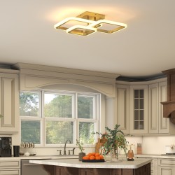 LED-kattovalaisin olohuoneeseen 40 W 4300 lm 3500K/4500K/6000K 48 x 46 x 13 cm kulta