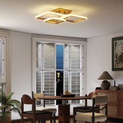 LED-kattovalaisin olohuoneeseen 40 W 4300 lm 3500K/4500K/6000K 48 x 46 x 13 cm kulta