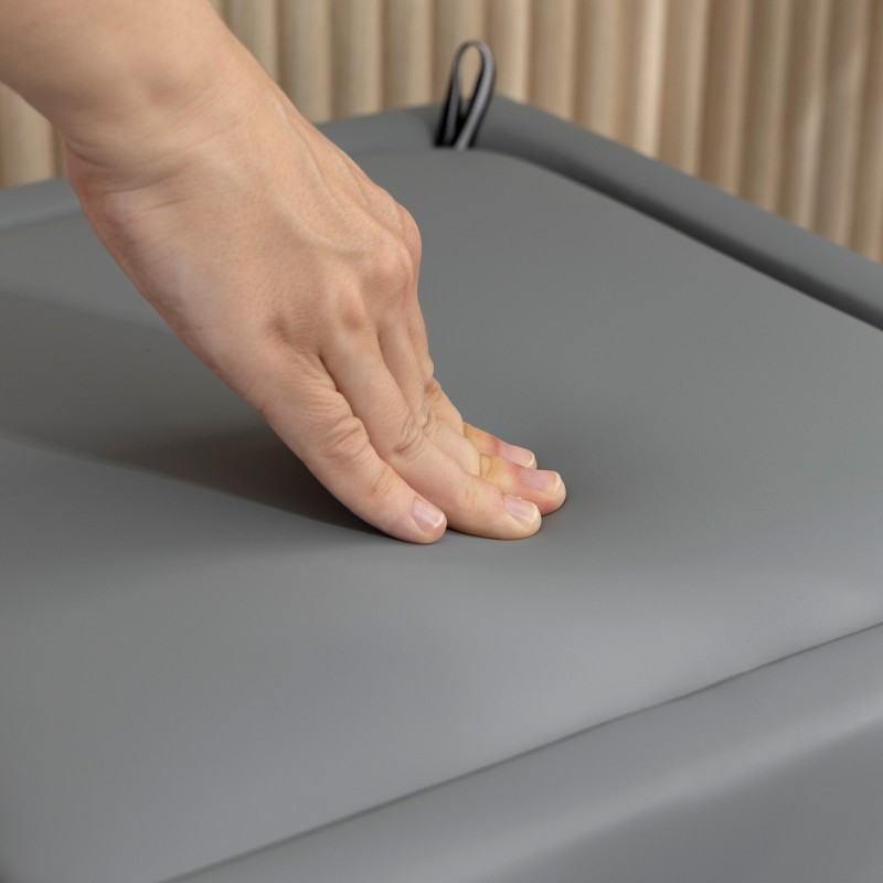 Säilytysrahi kannella keinonahkaa 40 x 40 x 40 cm harmaa