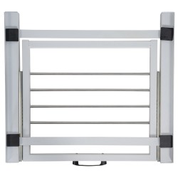 Tilaa säästävä pesukoneliitoskehys Sebastian pyykkitelineellä