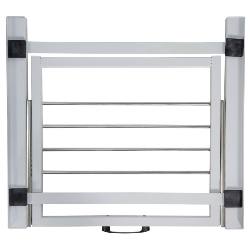 Tilaa säästävä pesukoneliitoskehys Sebastian pyykkitelineellä