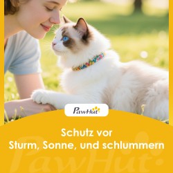 Kissatalo ulkokäyttöön puinen 2-kerroksinen, aukeava katto, sivutaso, 101 x 72,5 x 81 cm, harmaa-valkoinen