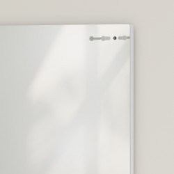 Kylpyhuoneen seinäpeili hyllyllä 50 x 60 cm valkoinen melamiinipinnoitettu lastulevy