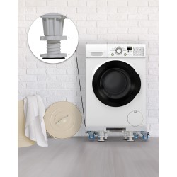 Säädettävä jalusta kodinkoneille pyörillä ja vesivaaoilla 350 kg