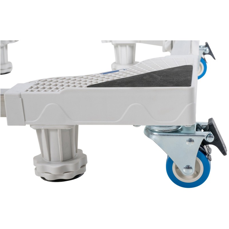 Säädettävä jalusta kodinkoneille pyörillä ja vesivaaoilla 350 kg