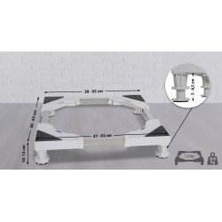 Säädettävä pesukoneen alusta 300 kg vesivaa'alla ja korkeussäädöllä