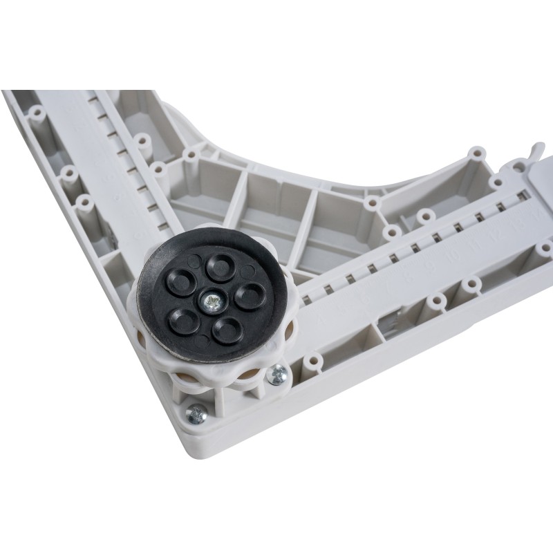 Säädettävä pesukoneen alusta 300 kg vesivaa'alla ja korkeussäädöllä