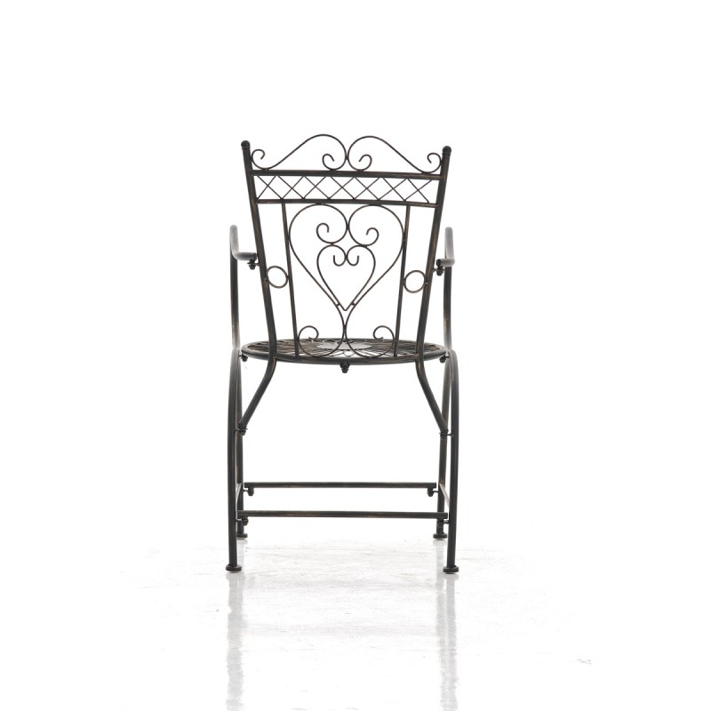 Nostalginen Sheela-tuoli puutarhaan ja terassille - käsintehty rautainen