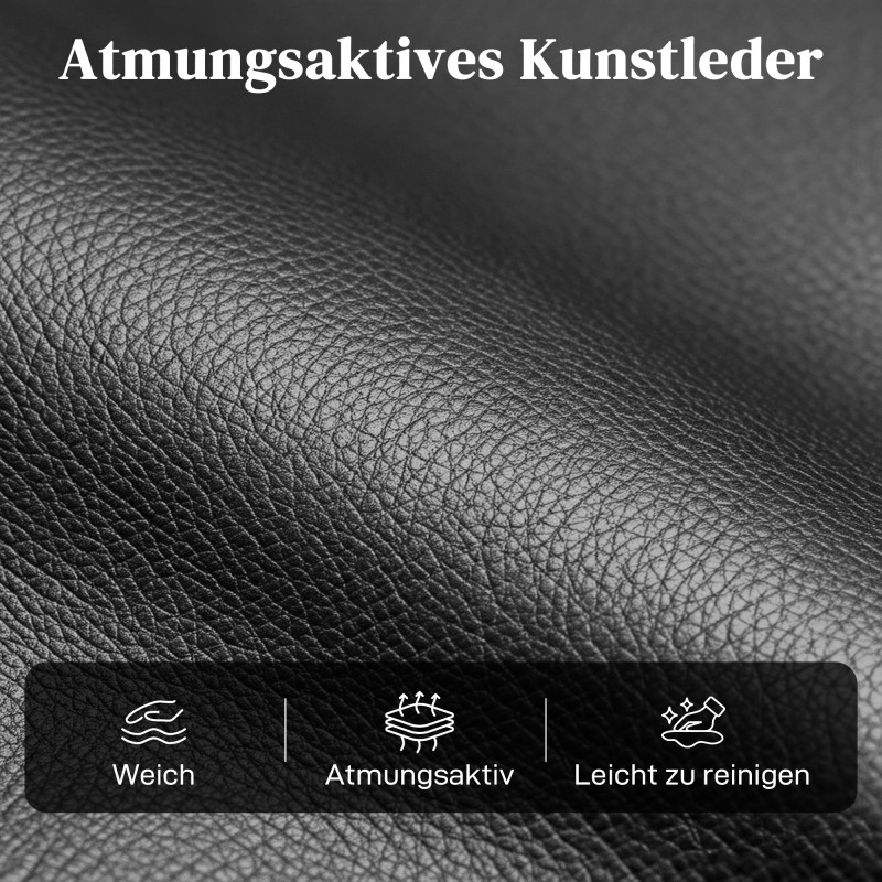 Sähkökäyttöinen lepotuoli nousemisavustimella, keinonahka, 78x98x110 cm, tummanharmaa