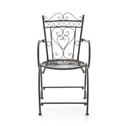 Nostalginen Sheela-tuoli puutarhaan ja terassille - käsintehty rautainen