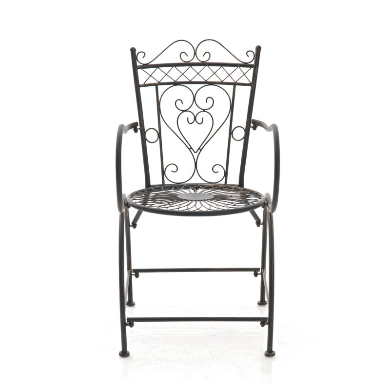 Nostalginen Sheela-tuoli puutarhaan ja terassille - käsintehty rautainen