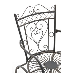 Nostalginen Sheela-tuoli puutarhaan ja terassille - käsintehty rautainen