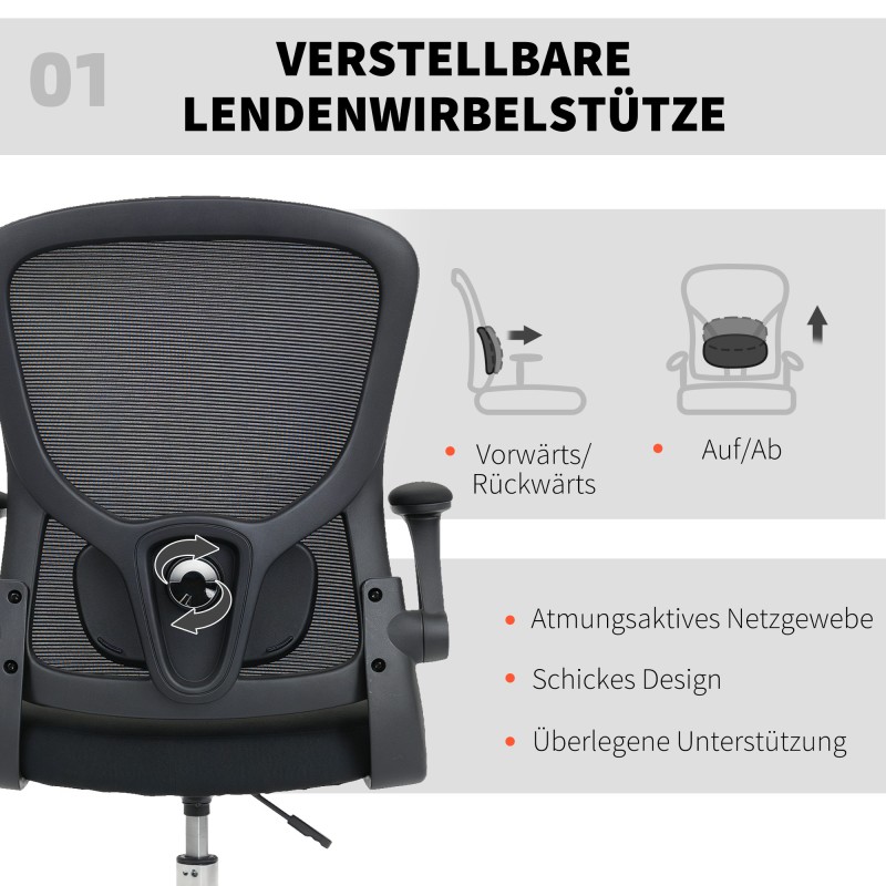 Piirustustuoli kotitoimistoon ja studioon, korkeussäädettävä, pyörivä, ristiseläntuki, musta