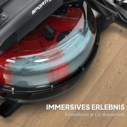 Soutulaite vesivastuksella kotiin, teräsrunko, 6–11 L vesisäiliö, LCD-näyttö, max 135 kg, musta