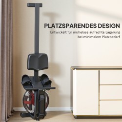 Soutulaite vesivastuksella kotiin, teräsrunko, 6–11 L vesisäiliö, LCD-näyttö, max 135 kg, musta