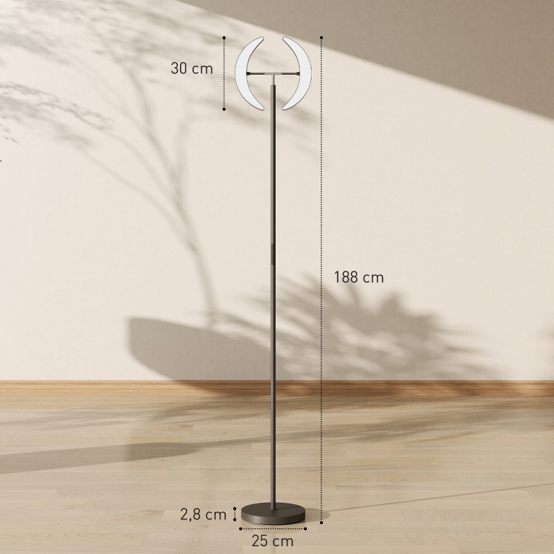 RGB lattiavalaisin, himmennettävä LED-lamppu kahdella kääntyvällä valopäällä, kaukosäädin, musta