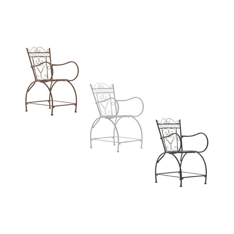 Nostalginen Sheela-tuoli puutarhaan ja terassille - käsintehty rautainen