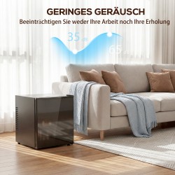 Minijääkaappi 44 l, 46 tölkkiä, säädettävä termostaatti 4–18 °C, 43 x 51 x 51,3 cm, musta