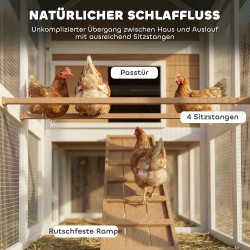 Kanala ulkokäyttöön 4 kanalle kuusenpuu bitumikatto ulkotarhalla 200 x 104 x 145 cm ruskea