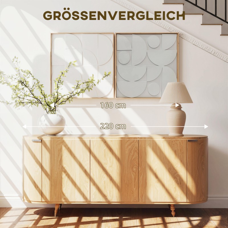 Seinäkoriste 3D 2-osainen setti geometrinen EVA/MDF 80 x 80 cm valkoinen