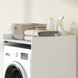 Kylpyhuonekaappi pesukoneelle, MDF, 64 x 60 x 97,5 cm, valkoinen