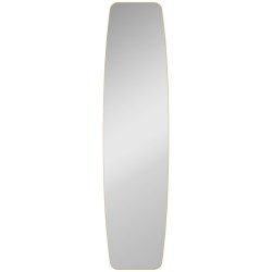 Seinäpeili kokovartalopeili metallikehyksellä 160 x 40 cm kultasävy