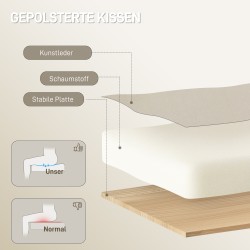 Ergonominen työtuoli jalkatuella, keinonahka, metallirunko, beige/musta, säädettävä ja pyörivä