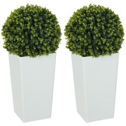 Keinotekoinen eukalyptus palloviherkasvi ruukussa 65 cm UV suojattu 2 kpl vihreä