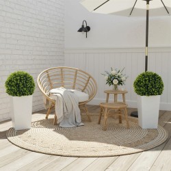 Keinotekoinen eukalyptus palloviherkasvi ruukussa 65 cm, UV-suojattu, 2 kpl, vihreä