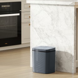 Sensoriroskakori 15 l, automaattinen ja manuaalinen, muovi, 27,6 x 21,4 x 33,5 cm, harmaa/musta