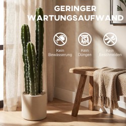 Tekokaktus ruukussa kotiin ja toimistoon 95 cm vihreä EVA/PE-muovi