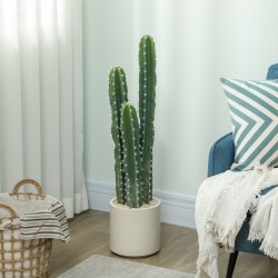 Tekokaktus ruukussa kotiin ja toimistoon 95 cm vihreä EVA/PE-muovi