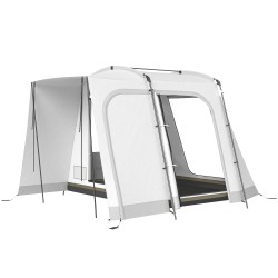 Auton peräteltta 2 4 hengelle 320 x 280 x 205 cm 2 in 1 vapaasti seisova harmaa