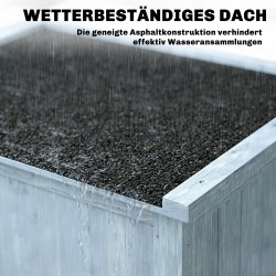 Puutarhan ulkokaappi kuusipuuta 85 x 54 x 170 cm harmaa