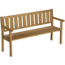 Puutarhapenkki 3 hengen ulkokäyttöön kuusi 167x57x93 cm teak 360 kg