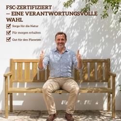 Puutarhapenkki 3 hengen ulkokäyttöön kuusi 167x57x93 cm teak 360 kg