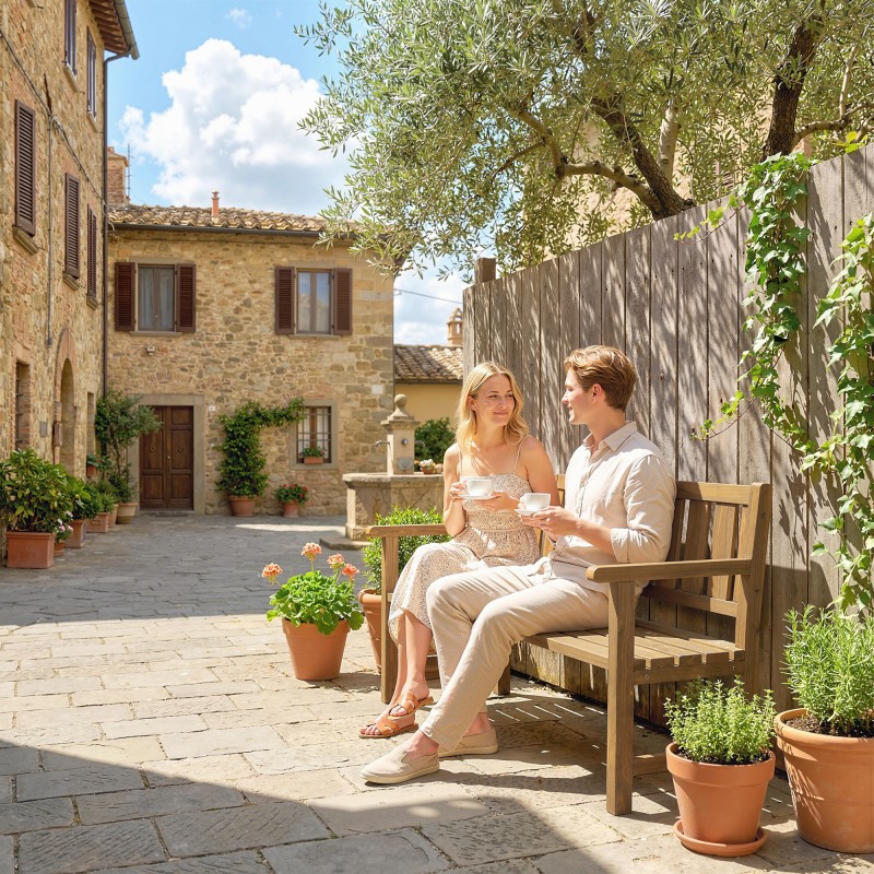 Puutarhapenkki 3 hengen ulkokäyttöön kuusi 167x57x93 cm teak 360 kg