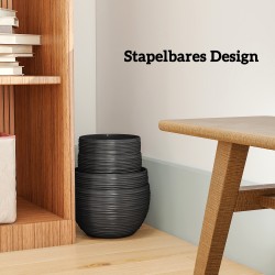 Itsekastelevat riippuvat kukkaruukut ulko- ja sisätiloihin, muovi, 4 kpl, musta