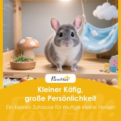 Pieneläinaitaus jyrsijöille teräsverkkoa 120 x 60 x 40 cm vesitiivis pohjamatto musta