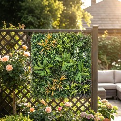 Tekonäkösuoja seinäpaneeli ulkokäyttöön 100 x 100 cm PE vihreä