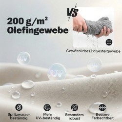 Puutarhan oleskeluryhmä ulkokäyttöön, alumiini ja WPC, 4-osainen, 4 henkilölle, beige/musta harmaa/teakki